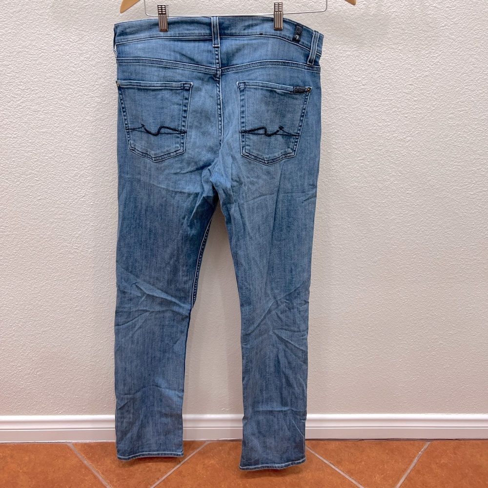 Seven For All Mankind Light Blue Jeans Men’s Size 33 - Slim Straight